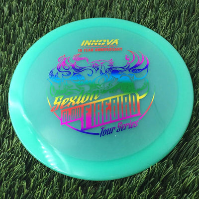 Innova Proto Color Glow Champion Firebird with Nate Sexton "Sexybird" 10 Year Anniversary Tour Series Stamp - 175g - Translucent Green