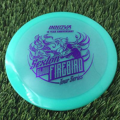 Innova Proto Color Glow Champion Firebird with Nate Sexton "Sexybird" 10 Year Anniversary Tour Series Stamp - 175g - Translucent Green