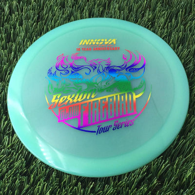 Innova Proto Color Glow Champion Firebird with Nate Sexton "Sexybird" 10 Year Anniversary Tour Series Stamp - 175g - Translucent Muted Green