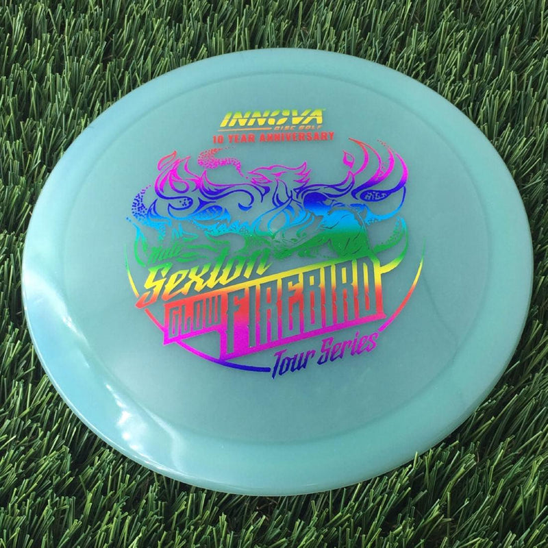 Innova Proto Color Glow Champion Firebird with Nate Sexton "Sexybird" 10 Year Anniversary Tour Series Stamp - 175g - Translucent Muted Green