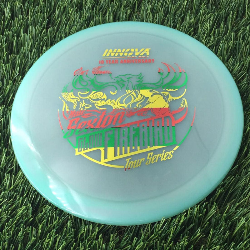 Innova Proto Color Glow Champion Firebird with Nate Sexton "Sexybird" 10 Year Anniversary Tour Series Stamp - 175g - Translucent Muted Green