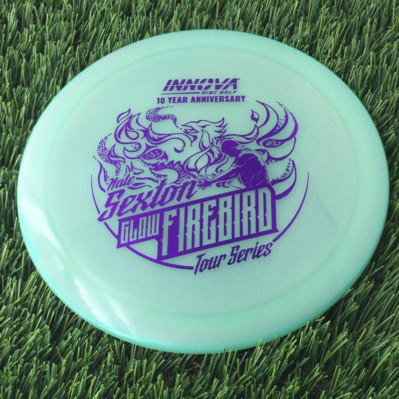 Innova Proto Color Glow Champion Firebird with Nate Sexton "Sexybird" 10 Year Anniversary Tour Series Stamp - 175g - Translucent Muted Green