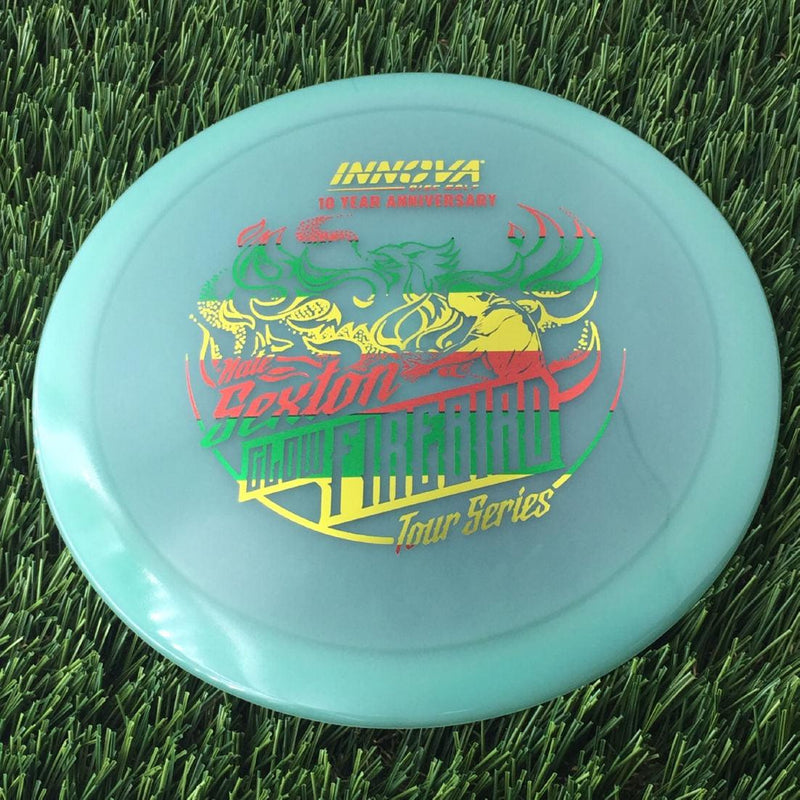 Innova Proto Color Glow Champion Firebird with Nate Sexton "Sexybird" 10 Year Anniversary Tour Series Stamp - 175g - Translucent Muted Green