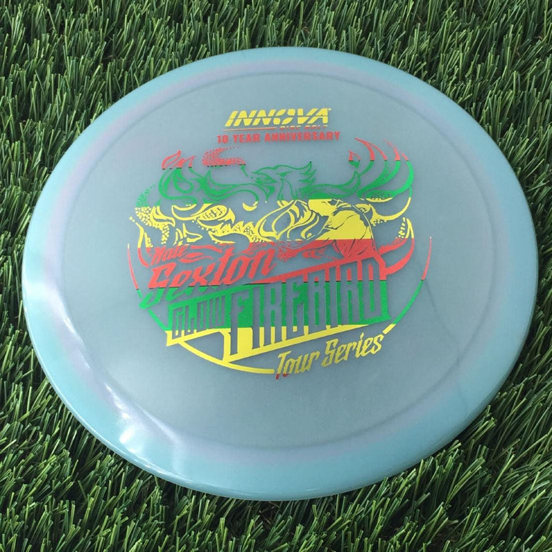 Innova Proto Color Glow Champion Firebird with Nate Sexton "Sexybird" 10 Year Anniversary Tour Series Stamp - 175g - Translucent Off Green