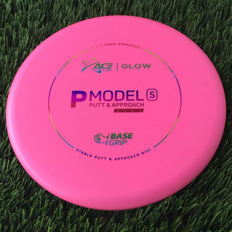 Prodigy Ace Line Basegrip P Model S with Cale Leiviska 2021 Bottom Stamp Stamp - 174g Super Pink