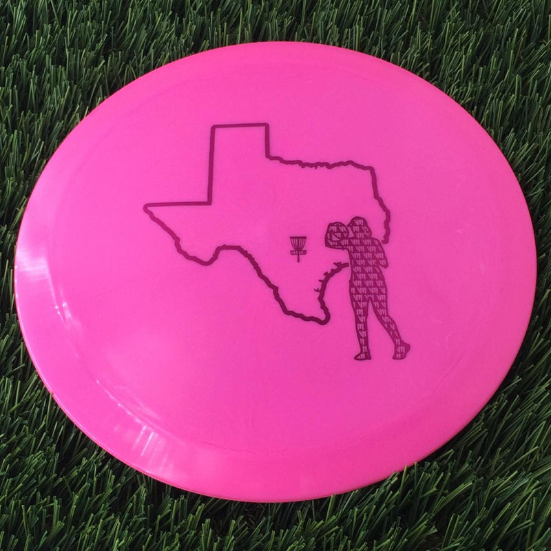 Dynamic Discs Fuzion X-Blend Vandal with Texas Outline & Valerie Mandujano Profile Stamp - 173g Pink