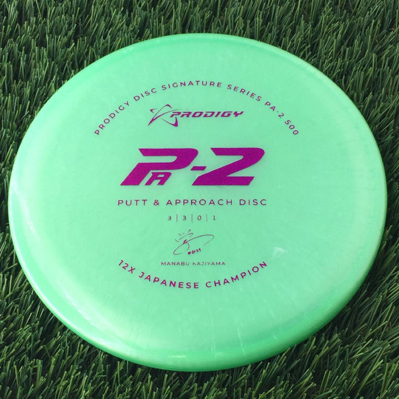 Prodigy 500 PA-2 with 2022 Signature Series Manabu Kajiyama - 12X Japanese Champion Stamp - 174g Green