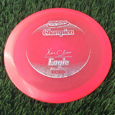 Innova Champion Eagle with Ken Climo - 12x World Champion New Stamp Stamp - 170g - Translucent Pink