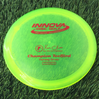 Innova Champion Teebird with Ken Climo 12x World Champion Stamp - 175g - Translucent Yellow