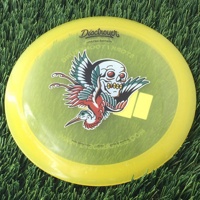 Disctroyer A-Medium Stork / Toonekurg FD-8 with Colored Tattoo - Limited Edition Stamp - 169g - Translucent Yellow