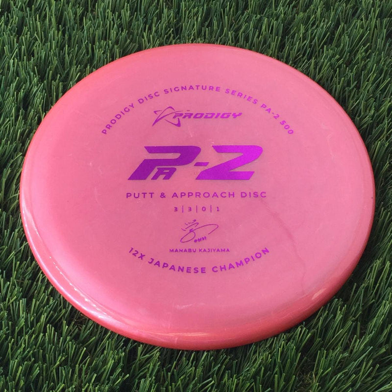 Prodigy 500 PA-2 with 2022 Signature Series Manabu Kajiyama - 12X Japanese Champion Stamp - 173g Dark Pink