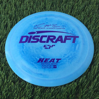 Discraft ESP Heat with Paul McBeth - 6x World Champion Signature Stamp - 172g Light Blue