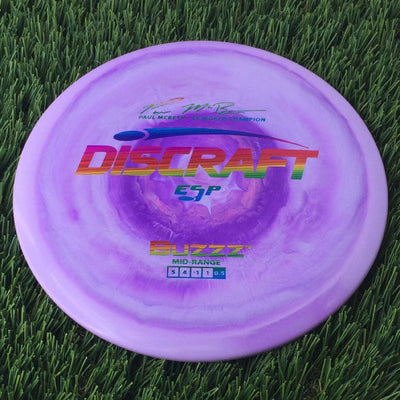 Discraft ESP Buzzz with Paul McBeth - 6x World Champion Signature Stamp - 177g Light Purple