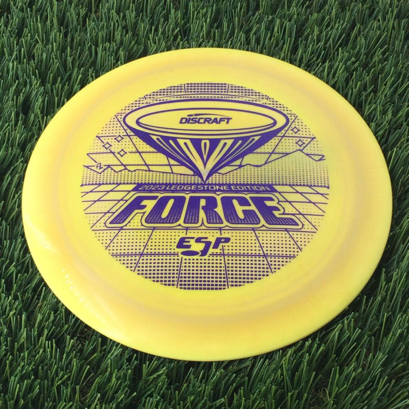 Discraft ESP Force with 2023 Ledgestone Edition - Wave 2 Stamp - 166g Light Yellow