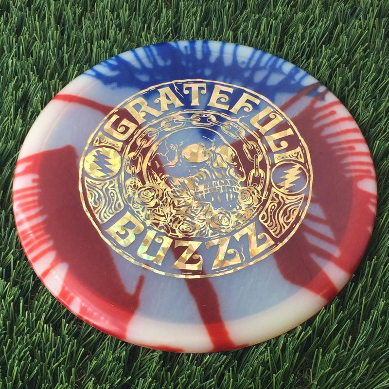 Discraft Elite Z Fly-Dyed Buzzz with 2023 Ledgestone Edition - Wave 2 Stamp - 180g - Translucent Flag