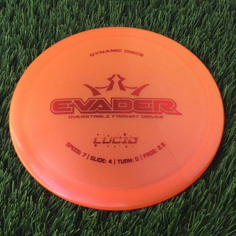 Dynamic Discs Lucid Glimmer Evader - 173g - Translucent Orange