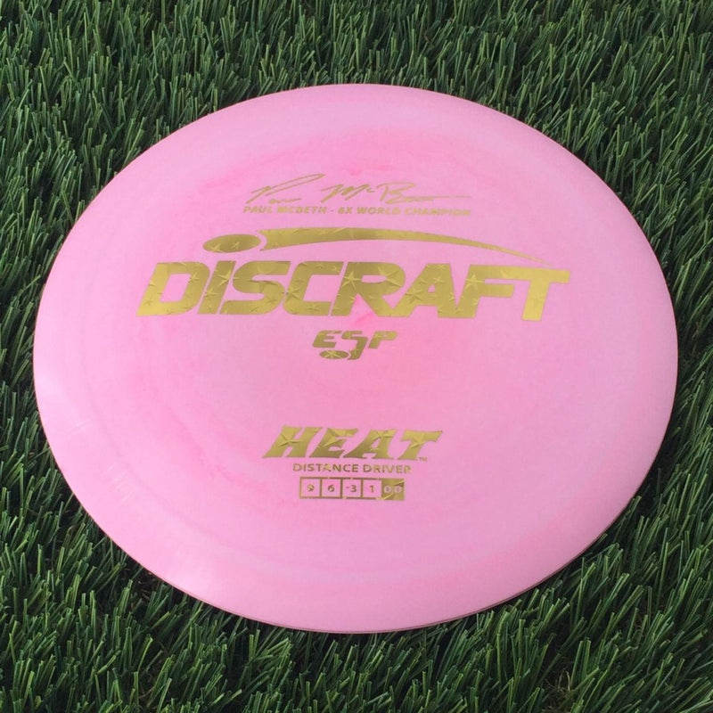 Discraft ESP Heat with Paul McBeth - 6x World Champion Signature Stamp - 172g Pale Pink