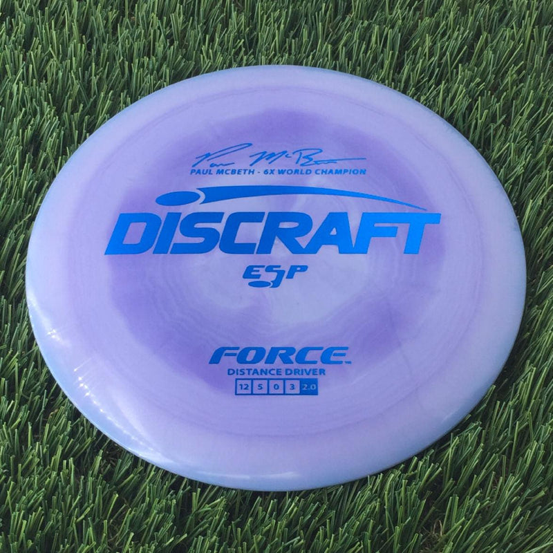 Discraft ESP Force with Paul McBeth - 6x World Champion Signature Stamp - 174g Purple