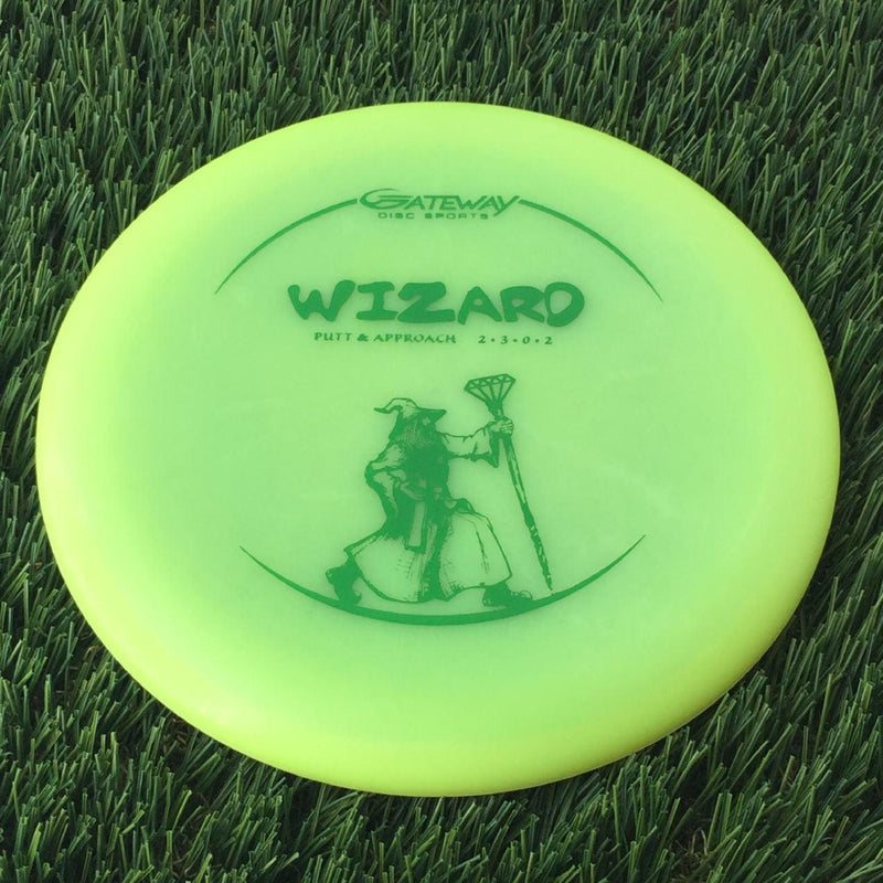 Gateway Diamond Wizard with Walking Wiz Stamp - 175g - Translucent Lime Green