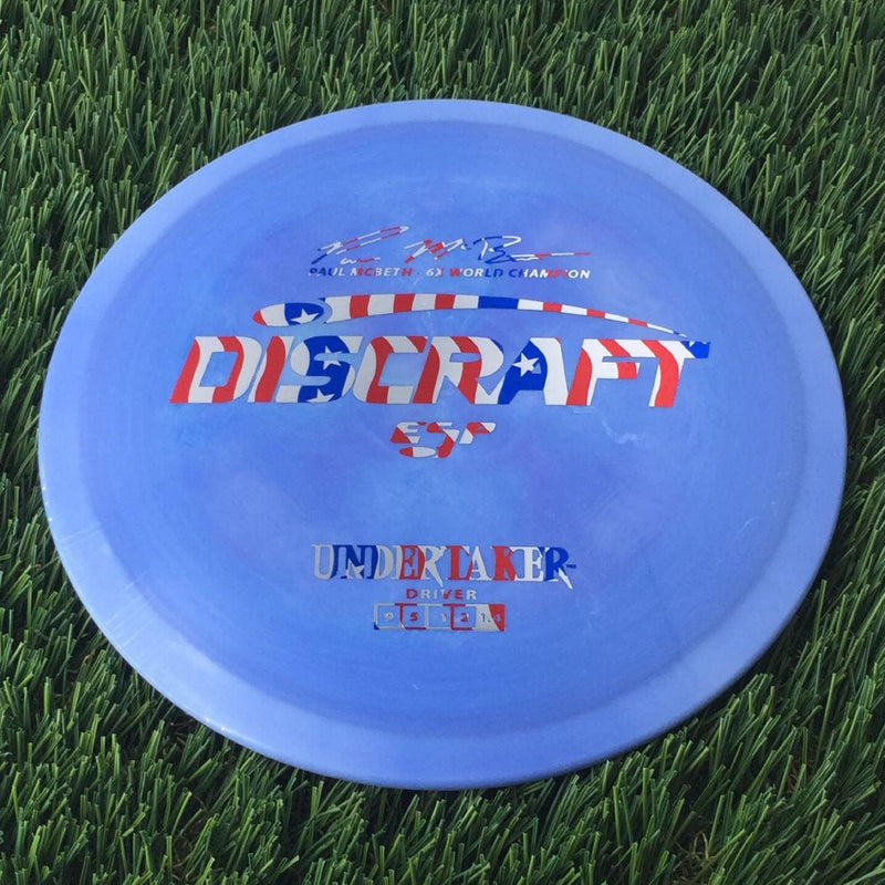 Discraft ESP Undertaker with Paul McBeth - 6x World Champion Signature Stamp - 174g Blurple