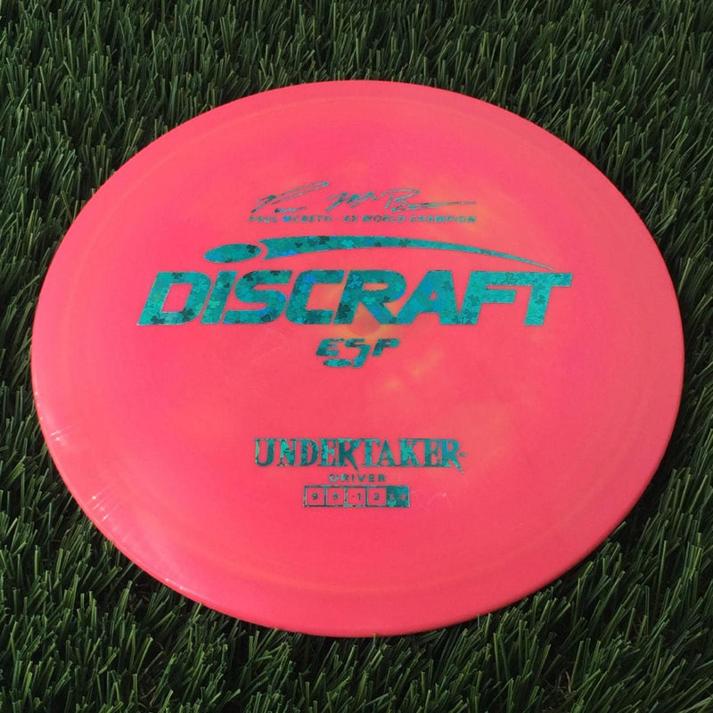 Discraft ESP Undertaker with Paul McBeth - 6x World Champion Signature Stamp - 172g Bright Pink