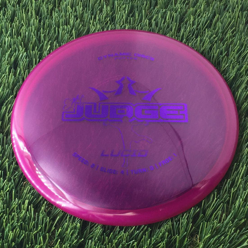 Dynamic Discs Lucid EMAC Judge with EMAC Signature Stamp - 174g - Translucent Purple