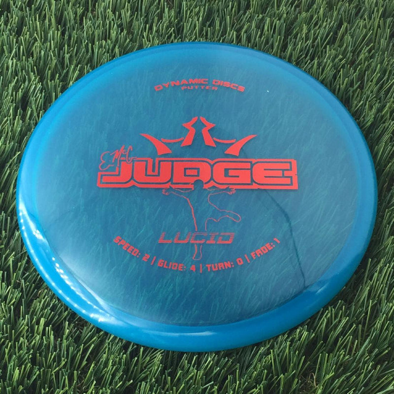 Dynamic Discs Lucid EMAC Judge with EMAC Signature Stamp - 173g - Translucent Blue