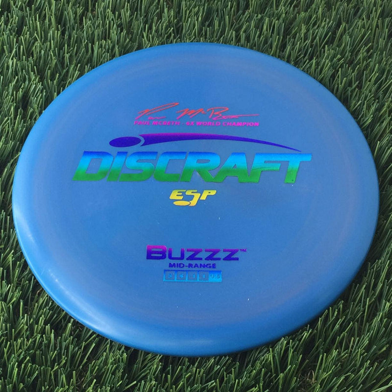 Discraft ESP Buzzz with Paul McBeth - 6x World Champion Signature Stamp - 172g Blue