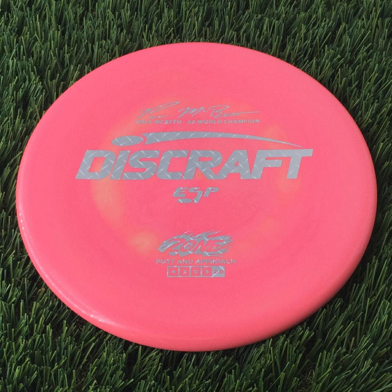 Discraft ESP Zone with Paul McBeth - 6x World Champion Signature Stamp - 174g Pink