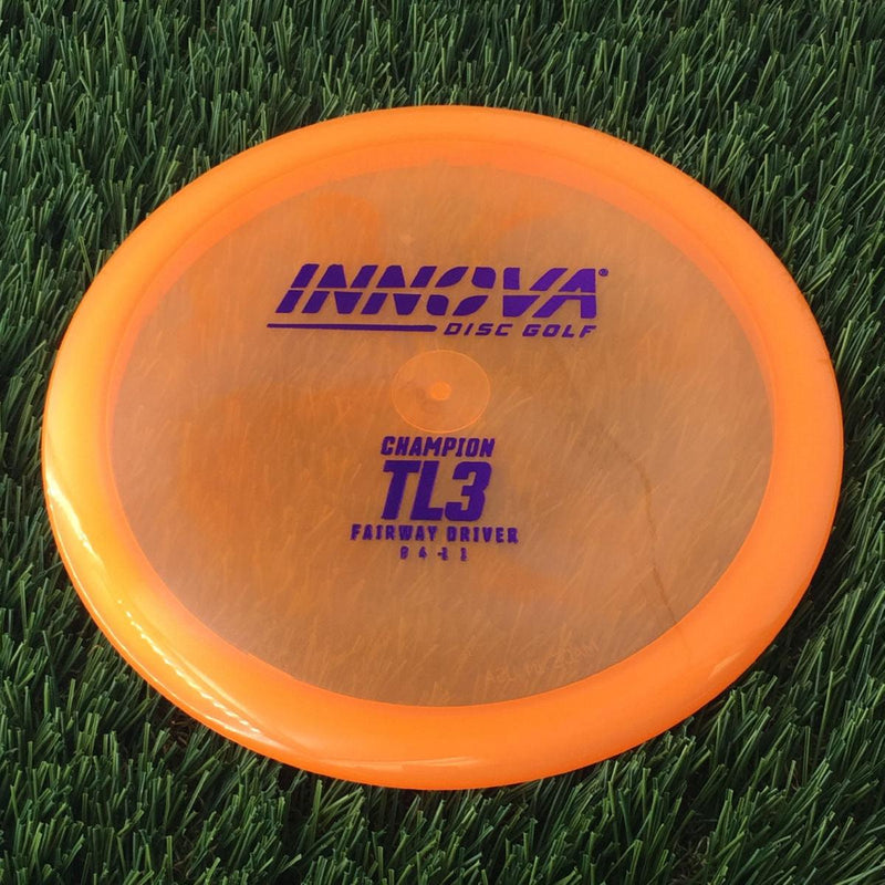 Innova Champion TL3 with Burst Logo Stock Stamp - 160g - Translucent Orange