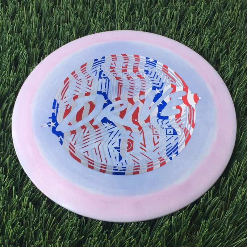 Discraft ESP Drive with Paige Pierce - PP Logo - ZigZag Pattern Stamp - 174g Off Pink