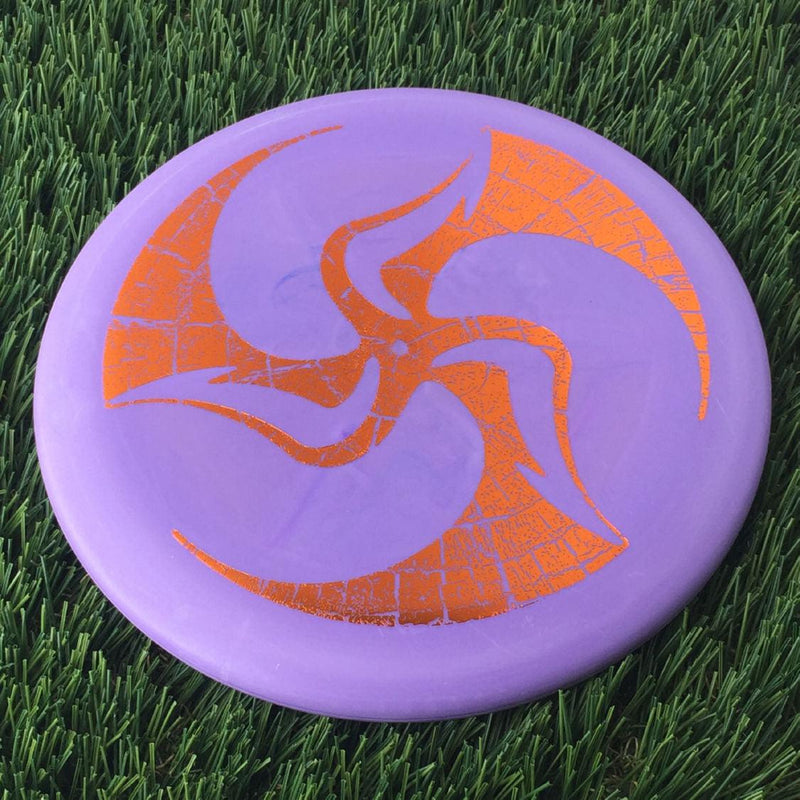 Discmania Italian D-Line Flex 2 P2 with Huk Lab Large Cracked TriFly Stamp - 173g Purple