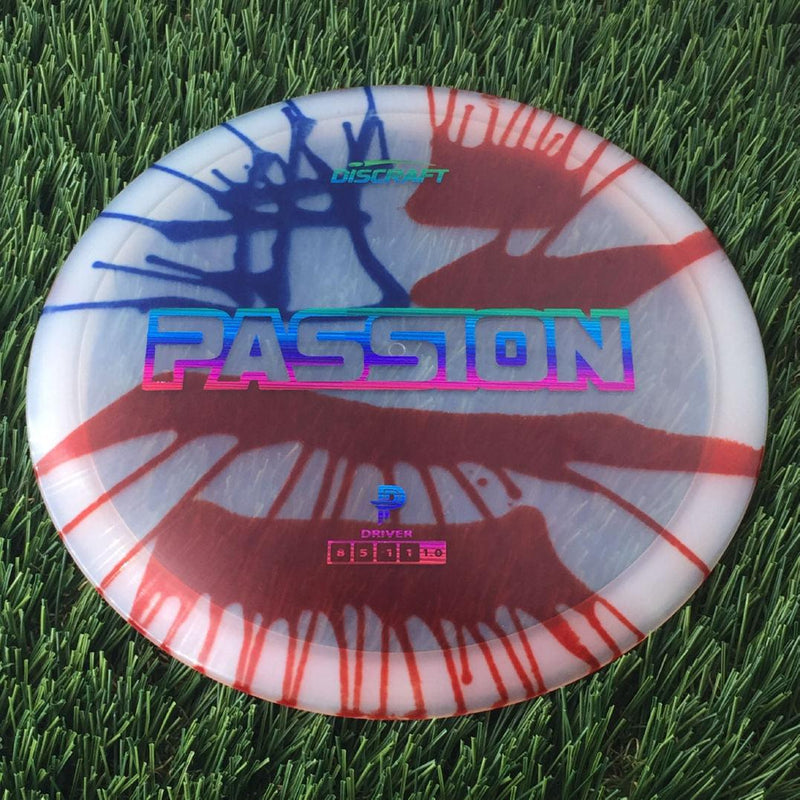 Discraft Elite Z Fly-Dyed Passion with PP Logo Stock Stamp Stamp - 176g - Translucent Flag