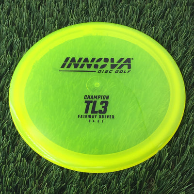 Innova Champion TL3 with Burst Logo Stock Stamp - 167g - Translucent Yellow