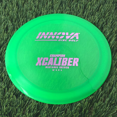 Innova Champion Xcaliber with Burst Logo Stock Stamp - 172g - Translucent Green