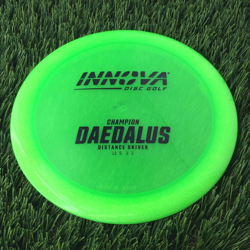 Innova Champion Daedalus with Burst Logo Stock Stamp - 154g - Translucent Green