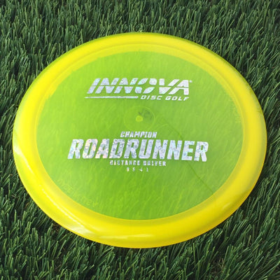 Innova Champion Roadrunner with Burst Logo Stock Stamp - 156g - Translucent Yellow