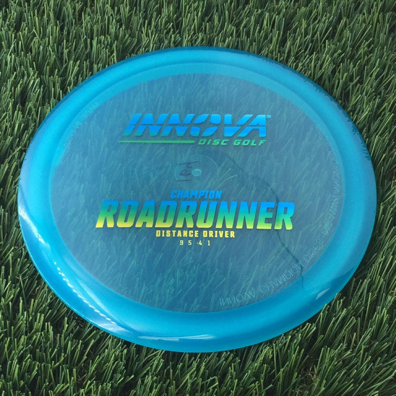 Innova Champion Roadrunner with Burst Logo Stock Stamp - 164g - Translucent Blue