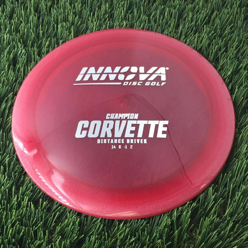 Innova Champion Corvette with Burst Logo Stock Stamp - 169g - Translucent Red