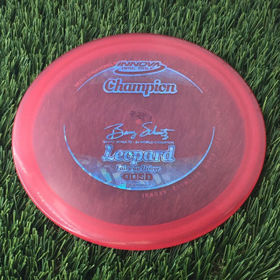 Innova Champion Leopard with Barry Schultz - 2x World Champion Signature Stamp - 175g - Translucent Dark Pink