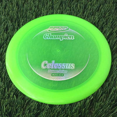 Innova Champion Colossus with Circle Fade Stock Stamp - 168g - Translucent Green