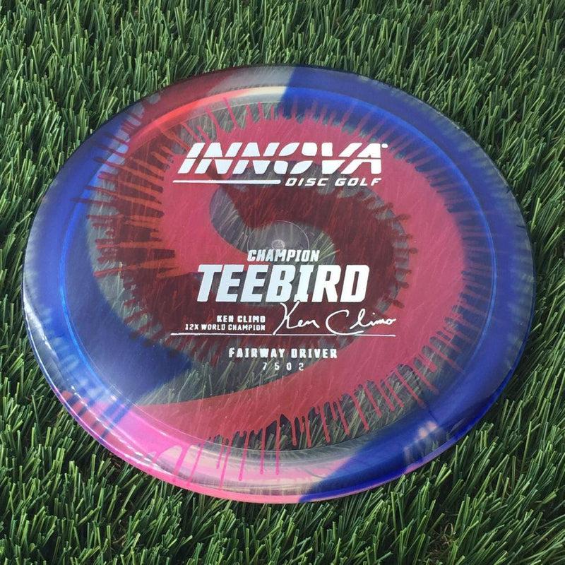 Innova Champion I-Dye Teebird with Ken Climo 12x World Champion Burst Logo Stamp - 175g - Translucent Dyed