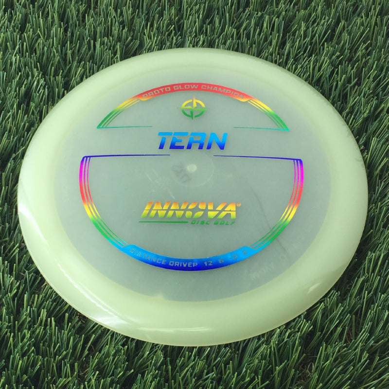 Innova Proto Glow Champion Tern with Burst Logo Stock Stamp - 175g - Translucent Glow