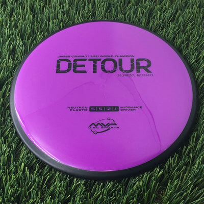 MVP Neutron Detour with James Conrad | 2021 World Champion | 37.7155474,-119.676854 Stamp - 169g Purple