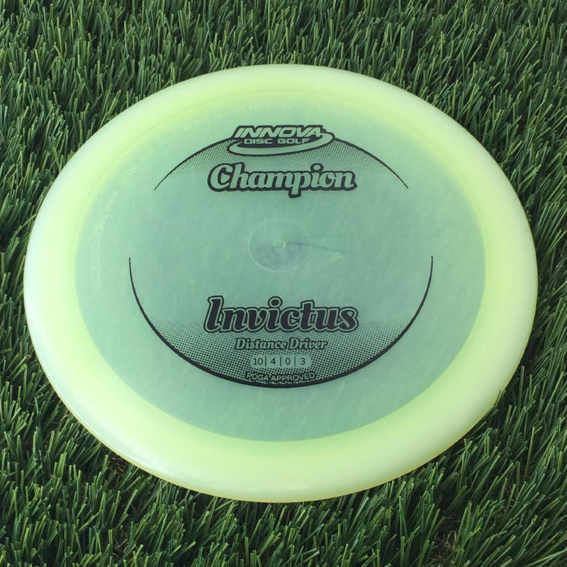 Innova Champion Invictus with Circle Fade Stock Stamp - 175g - Translucent Off Yellow