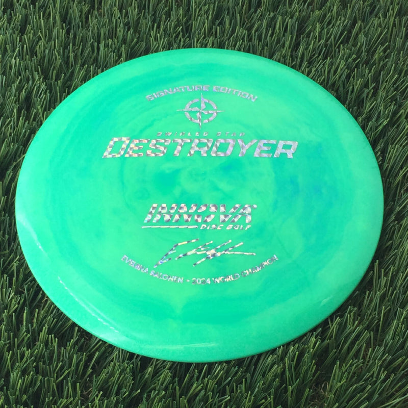 Innova Swirled Star Destroyer with Eveliina Salonen - 2024 World Champion Signature Edition Stamp - 167g Green