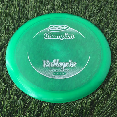 Innova Champion Valkyrie with Circle Fade Stock Stamp - 168g - Translucent Green