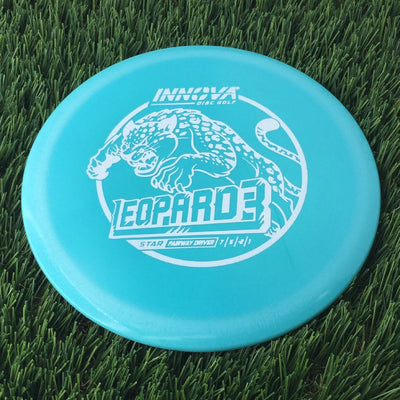 Innova Star Leopard3 with Burst Logo Stock Stamp - 158g Light Blue