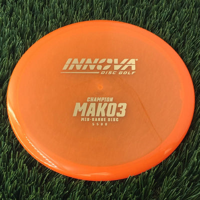 Innova Champion Mako3 with Burst Logo Stock Stamp - 174g - Translucent Orange