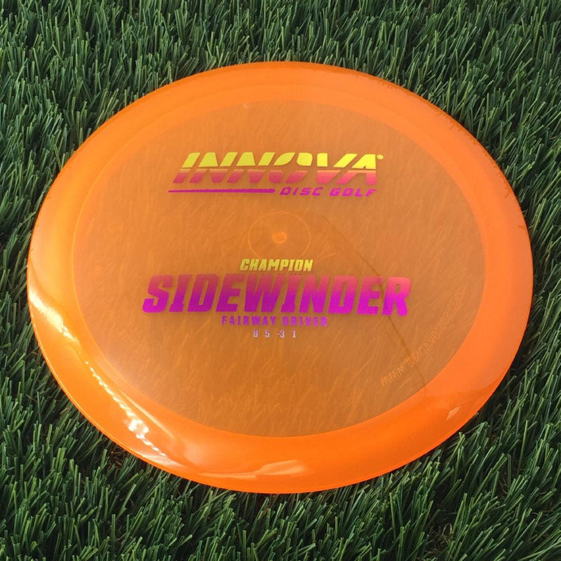 Innova Champion Sidewinder with Burst Logo Stock Stamp - 171g - Translucent Orange